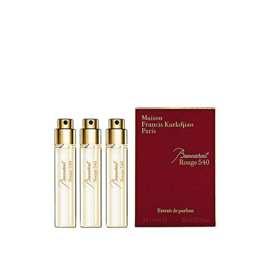 MAISON FRANCIS UNISEX BACCARAT ROUGE 540 EXTRAIT DE PARFUM MINI SPRAYS 3X11ML