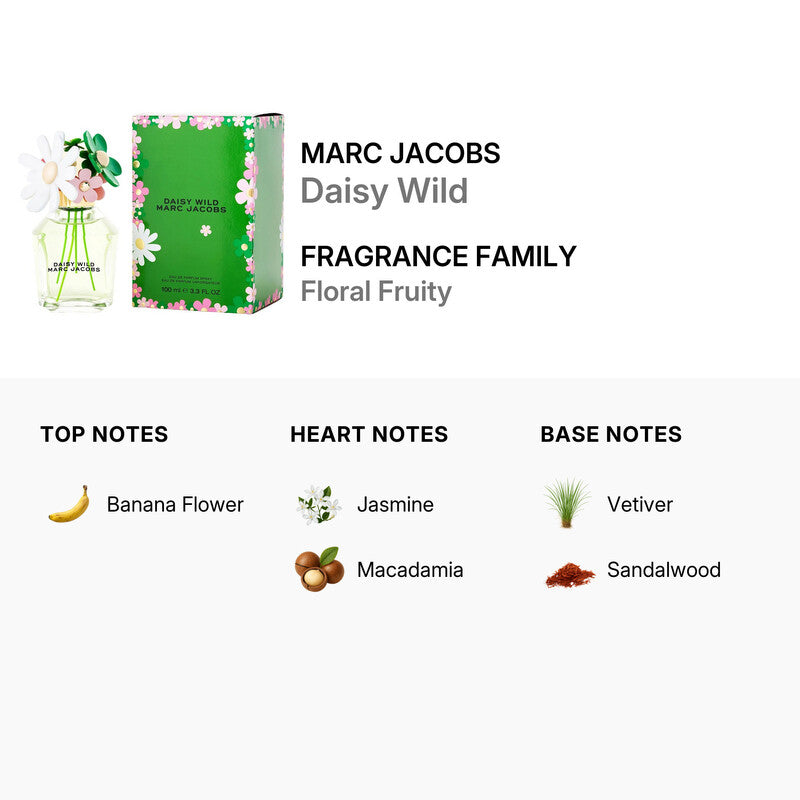 Marc Jacobs Ladies Daisy Wild EDP Spray 3.4 oz