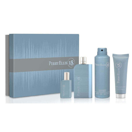PERRY ELLIS Perry Ellis 18 Men Eau De Toilette 100ML/3.4Oz 4 Pc Gift Set