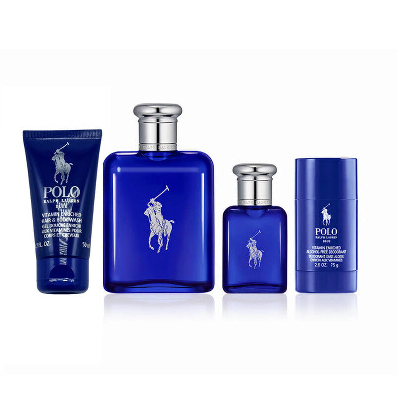 RALPH LAUREN FOR MEN POLO BLUE GIFT SET 4 PC