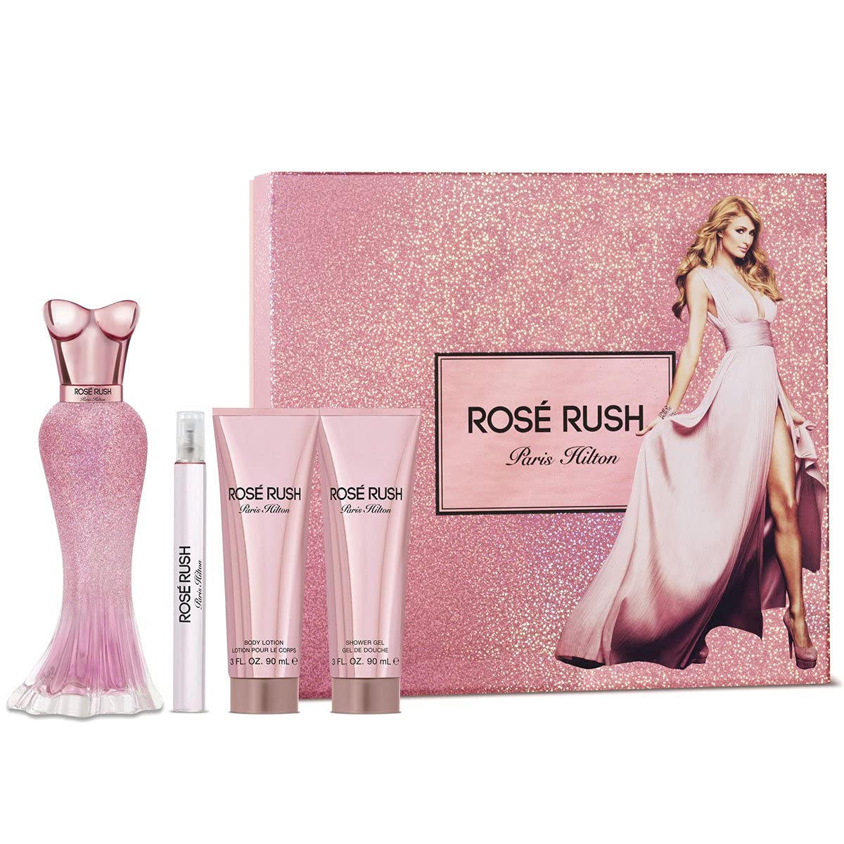 PARIS HILTON Rose Rush 4 piece Gift Set For Women