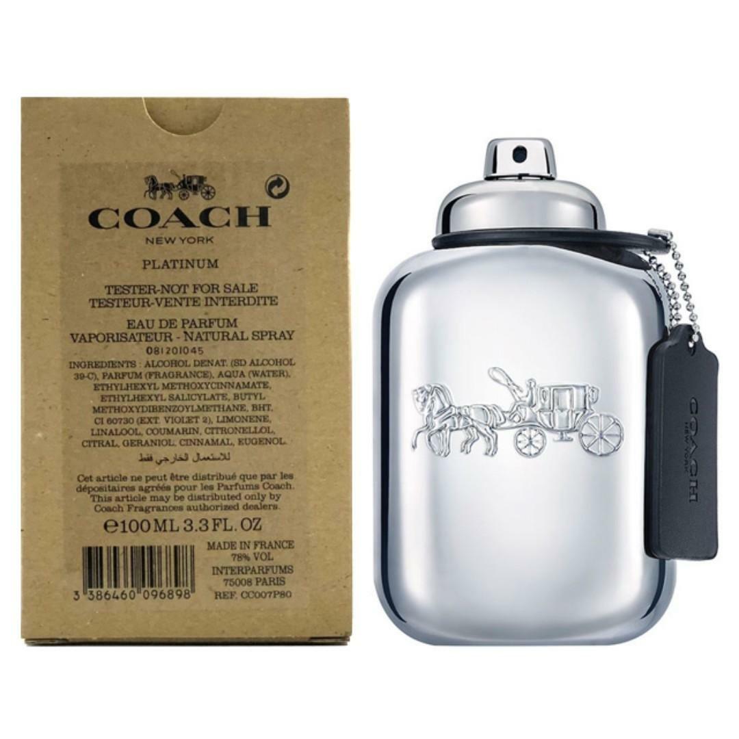 Coach Platinum Men Eau de Parfum Tester 100ML/3.4Oz
