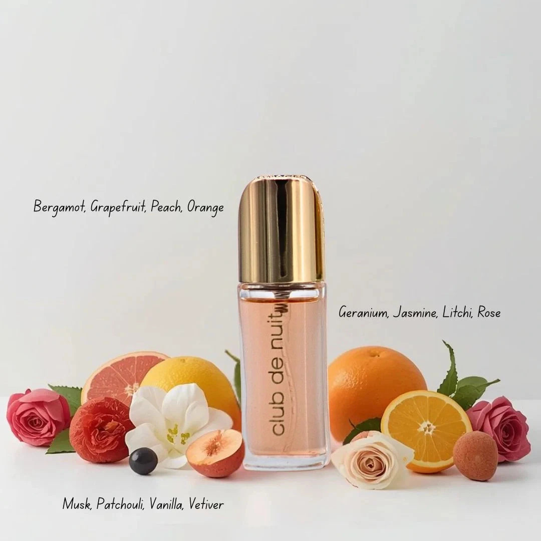 Armaf Club de Nuit Parfum Travel Buddy Set Eau de Parfum 12ML + 12 ML Oil Luxury Case & Pouch Ladies