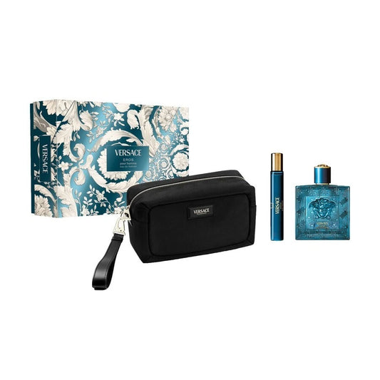 Versace Eros Eau De Parfum Set 3Pc 100ML/3.4Oz