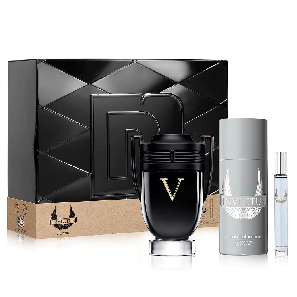 RABANNE INVICTUS VICTORY EDP 3PC SET FOR MEN