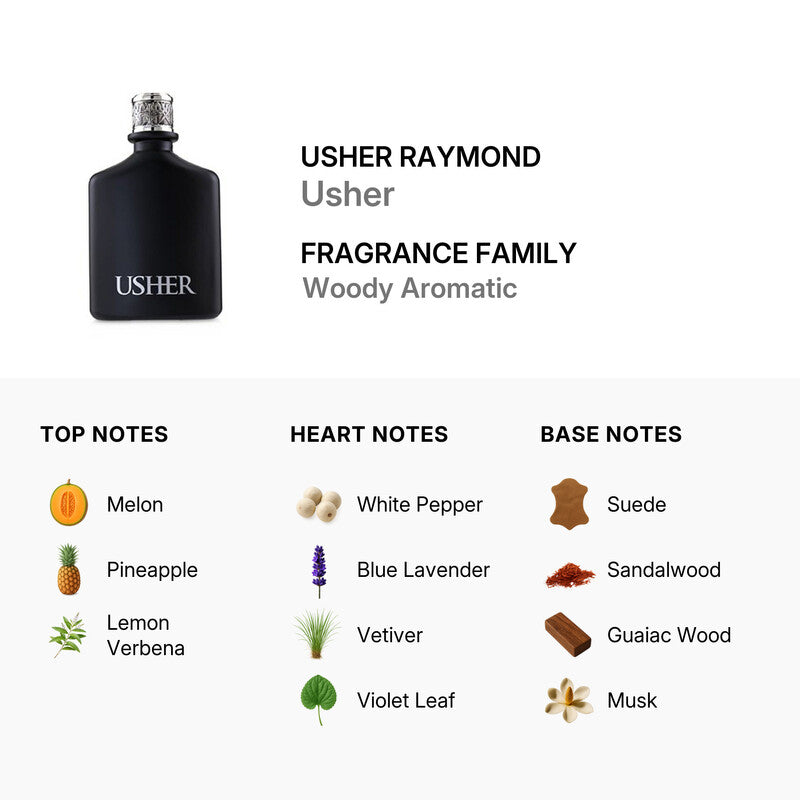 Usher Raymond  Usher Men's Usher EDT Spray 3.4 oz