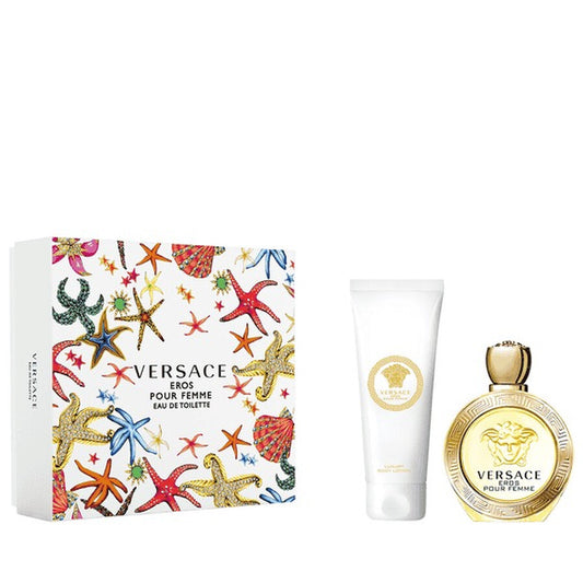 Versace Eros Pour Femme Set 2 Pc EDT-Perfume 100ml/Body Lotion 150ml